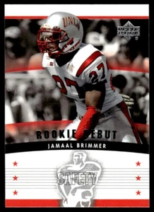 2005 Upper Deck Rookie Debut B Jamaal Brimmer RC UNLV Rebels #172 - Picture 1 of 2