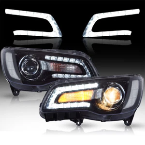VLAND Headlights Projector LED Dual Beam For Chrysler 300 2011-2023 Assembly - Bild 1 von 17