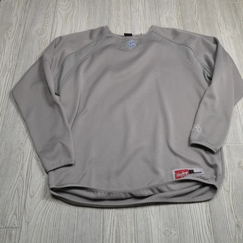 St. Paul Saints Shirt Adult Large Rawlings Long Sleeve Jersey Fleece Lined Mens Cover