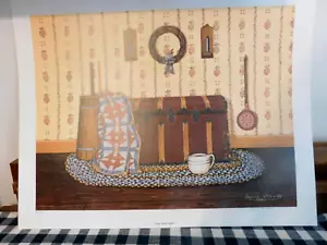 OFFSET LITHO, TRAPUNTA DI ZIA ARTIE" DI BONNIE ALMEIDA, 86/950, DBL SGND, 24,5 X19" - Foto 1 di 4