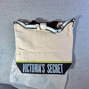 Victoria's Secret Canvas-Tasche neu mit Etikett Griffe, Riemen, Reisen, Fitnessstudio, Übernachtung - Bild 1 von 10