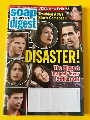 GENERAL HOSPITAL GH * ATWT B&B November 8 2005 SOAP OPERA DIGEST MAGAZINE - Image 1 of 4