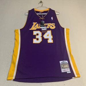 Camiseta deportiva de los Lakers 99-00 de Shaquille O'Neal de los Mitchell & Ness de la NBA para hombre - Imagen 1 de 11
