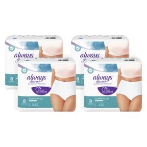 32pc Always Discreet Night Protection Leak-Free Underwear Super Plus Large - Picture 1 of 2