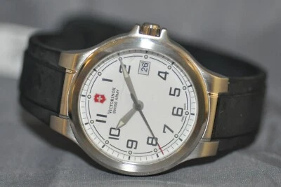 Victorinox Swiss Army Ladies Peak II White Dial Black Rubber Watch 241271.CB - Image 1 of 4