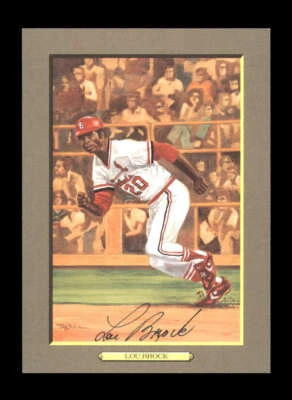 Lou Brock JSA Coa Signed Perez Steele Great Moments Postcard Autograph - Image 1 of 2