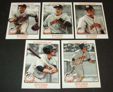 BRYCE HARPER  2011 Hagerstown Suns Team (5 Card Rookie Set) PHILLIES MVP RC QTY!