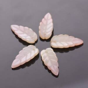 10pcs 10x24mm Leaf Crystal Glass Loose Pendants Beads For Jewelry Findings DIY