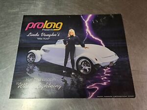 Vintage 1998 NHRA Linda Vaughn's "White Lightning" Promotional Card Handout 8x10