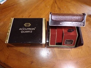 BULOVA ACCUTRON QUARTZ WATCH BOX ONLY Cardboard Cover Sleeve & Info sheet - Picture 1 of 8