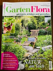 GARTEN FLORA 7.2025 JULI NATUR am TEICH Kleine ROSEN DRAUßEN KOCHEN brandNEU - Bild 1 von 1