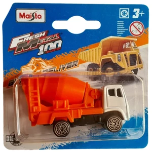 Maisto Cement Mixer Orange/White 1:64 Scale 3 Inch Diecast Model Car - Picture 1 of 1