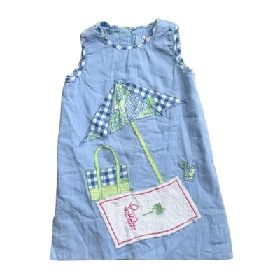 Vestido de playa vintage años 90 Lilly Pulitzer etiqueta blanca talla 6 Foto 1 de 4