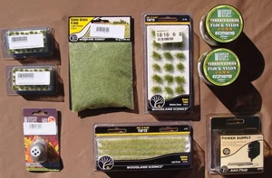 9-Piece Landscaping Assortment for Train Layout or Diorama - Picture 1 of 10