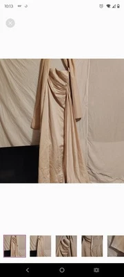 Ladies Size 6 Champagne Crystal Embellished Wedding Dress - Image 1 of 4