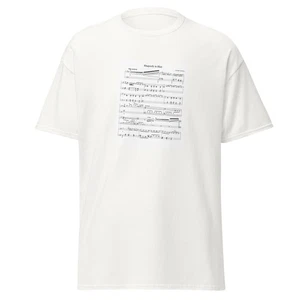 Rhapsody in Blue Sheet Music Shirt, George Gershwin Music Lover Tee, Jazz Gift - Picture 1 of 7