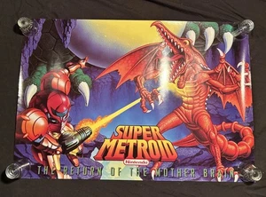 Super Metroid - The Return of the Mother Brain - 1994 Nintendo Poster Promo RAR - Bild 1 von 16
