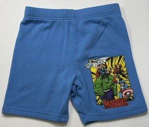 Marvel Comic Superhero Boy Shorts Youth Size 5 Blue Ironman Hulk Captain America - Picture 1 of 9