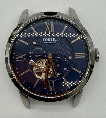 Fossil Watch Mens Townsman Automatic Stainless Steel ME3110 Blue No Strap* - Image 1 of 4