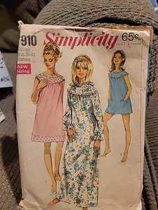 7910 Camicia da notte vintage modello semplicità manca tre lunghezze Bloomers XL - Foto 1 di 5