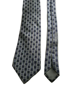 Hermes Paris Necktie 100% Silk 7802 FA Hash Tags 58.5" x 3.3/4" Tie - Picture 1 of 2