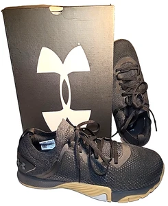Herren Under Armour Schwarz Mesh Sneaker 8,5 UA Tribase Reighn 3 Karton Top - Bild 1 von 12