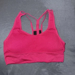 Reggiseno Racerback Borgogna Senza Marca Pastiglie Rimovibili Taglia Media - Foto 1 di 5