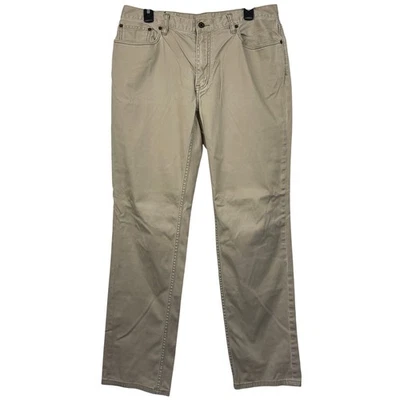 Pantalones Polo Ralph Lauren Elastizados Calce Recto Caqui Para Hombre 34x32 Algodón Chino Tostado Foto 1 de 4