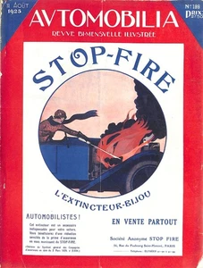 August 1925  ~ AUTOMOBILIA Magazine ~ De Dion Bouton + Military Vehicles FRENCH - Picture 1 of 9