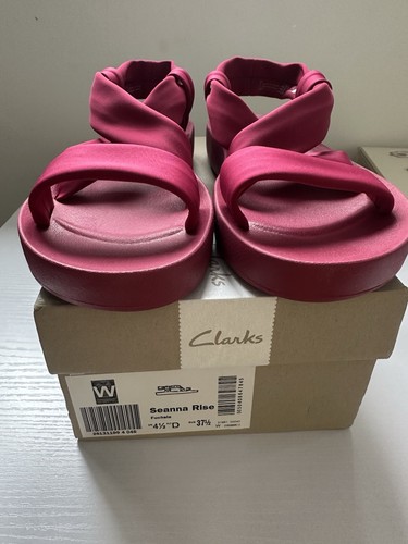 SANDALI CLARKS SEANNA RISE FUCSIA taglia 4 5D NUOVI CON SCATOLA