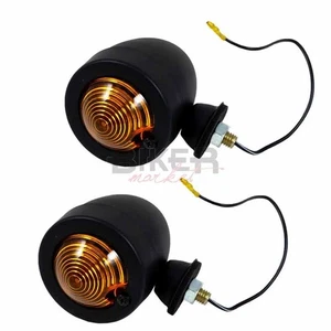 Frecce moto custom Bullet nero opaco - coppia - Bild 1 von 3