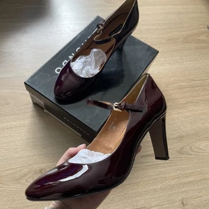 Belmondo Pumps Rot Weinrot 40 Leder Lack - Bild 1 von 3