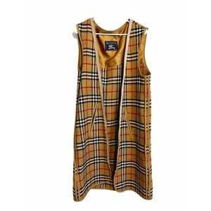 Burberry Vintage Nova Check Wool Liner Zip In Trench Coat Liner Plaid Tan - Picture 1 of 13