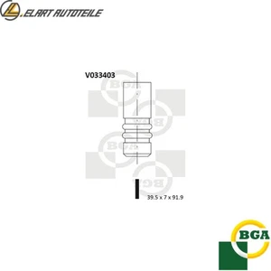 4x EINLASSVENTIL V033403 FÜR VW SHARAN PASSAT/B3/B4/B5.5 TRANSPORTER/T5/Bus/T4 - Picture 1 of 8