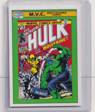 1990 Impel Marvel Universe Series 1 Card 134 MVC Incredible Hulk 181 w Wolverine