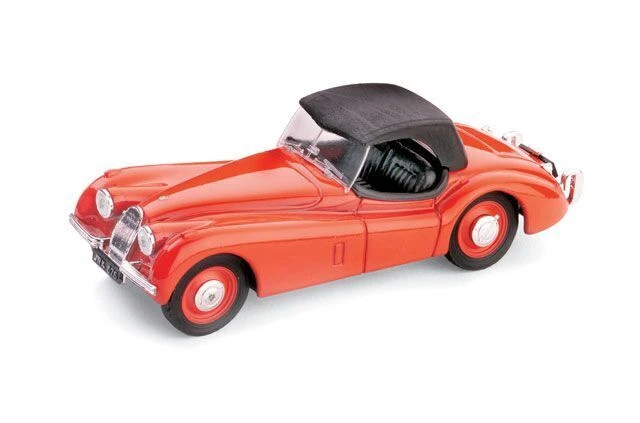Modellino auto scala 1:43 Brumm JAGUAR XK 120 DROP HEAD ROSSO diecast epoca - Immagine 1 di 1