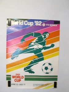 Vintage Original World Cup 1982 Poster CBC Soccer Football 24”x18” - Picture 1 of 15