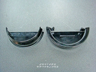 FLOWPLAST / TETRAFLOW SCHWARZE HALBRUNDE 112 MM DACHRINNENBESCHLAG(E) (INNEN / AUSSEN) ANSCHLAGENDE(N)