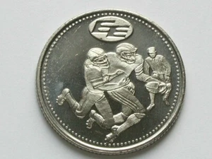 CFL Edmonton Eskimos Football Club with 1978 Commonwealh Games Stadium Medal - Picture 1 of 2