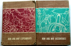 Lot 2 1949 LW Singer Scientific Living books HOW AND WHY DISCOVERIES~EXPERIMENTS - Foto 1 di 8