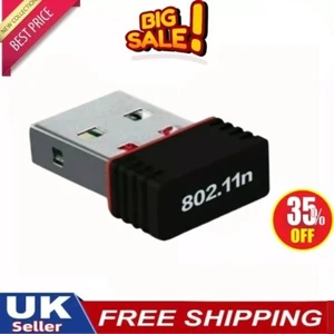 2860Mbps Wireless USB WiFi Adapter Dongle LAN 802.11/b/g/n 2.4Ghz Laptop PC NEW - Picture 1 of 20