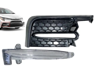 Fits 2020-2022 Toyota Corolla Right Front Bumper Running Fog Light Lamp W Cover - Picture 1 of 8