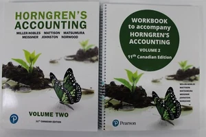 Horngren's Accounting Volume Two 11th Canadian Edition Plus Workbook - Foto 1 di 24