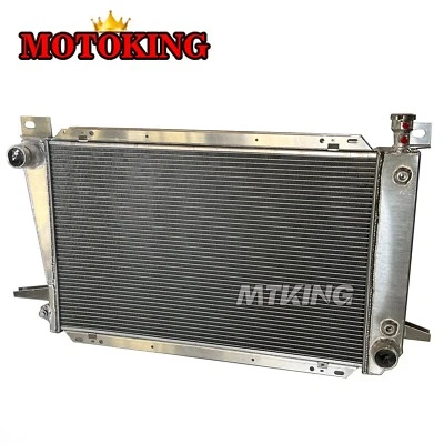 Radiador de aluminio para camioneta Ford F-150/250/350 Bronco 1985-1996 1990 solo 4,9 L Foto 1 de 4