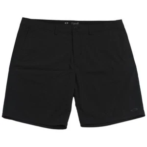 Oakley Eris Shorts Mens Size 30 S Small Black Casual Plain Stretch Walkshorts - Afbeelding 1 van 2