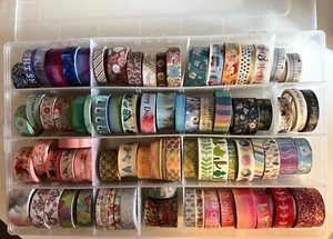 Lot - Washi Tape Over 80 rolls Great Varity, Floral, Lettering, Cactus, More - Picture 1 of 12