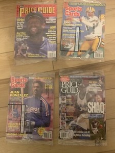 SCD Sports Card Price Guide August1995, January 1996, June 1994, November 1993.