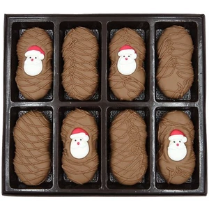 Philadelphia Candies Christmas Santa Claus Milk Chocolate Nutter Butter Cookies - Picture 1 of 5