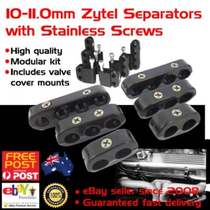 Separadores verticales de plomo de encendido negros de 10,0 mm-11,0 mm se adaptan a Ford Cleveland - Imagen 1 de 4