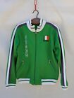 Vintage Umbro Track jacket Men's Medium Green White IRELAND Embroidered Logos